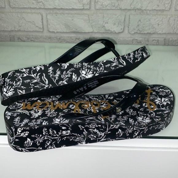 Sam Edelman Kylee Women Floral Thong Platform Flip Flops Size 8M - Picture 9 of 9